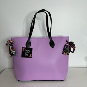 NWT Violet Simply Spring Tote Bag with Floral Bows